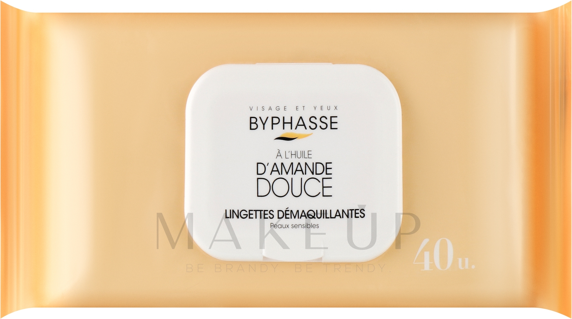 Make-up-Entfernungstücher 40 St. - Byphasse Make-up Remover Sweet Almond Oil Wipes — Bild 40 St.