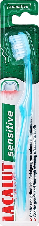 Zahnbürste für empfindliche Zähne weich hellblau - Lacalut "Sensitive" — Foto N1