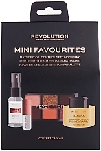 Make-up Set - Makeup Revolution Mini Favourites (Gesichtsspray 30ml + Lidschatten 4.2g + Gesichtspuder 10g + Lipgloss 2.2ml) — Bild N1