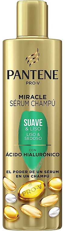 Shampoo mit Hyaluronsäure - Pantene Pro-V Miracle Serum Shampoo Soft & Smooth — Bild N1