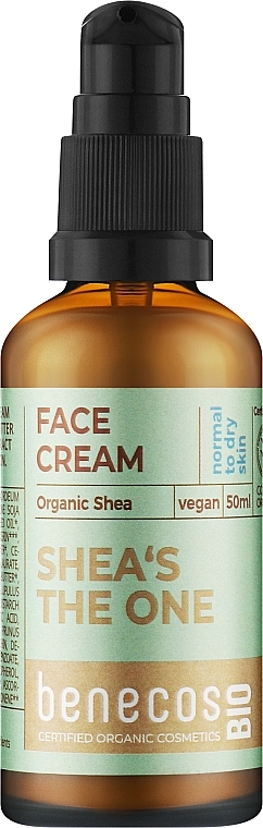 Gesichtscreme mit Sheabutter - Benecos Bio Organic Shea Face Cream — Bild N1