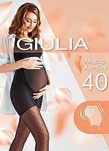 Düfte, Parfümerie und Kosmetik Gemusterte Strumpfhosen für Schwangere Mama Amalia 40 Den nero - Giulia