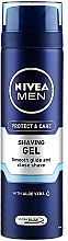Gesicht- und Körperpflegset - Nivea Men Protect & Care 2021 (After Shave Balsam 100ml + Rasiergel 200ml + Deo Roll-on Antitranspirant 50ml + Lippenbalsam 4,8g + Kosmetiktasche) — Bild N4
