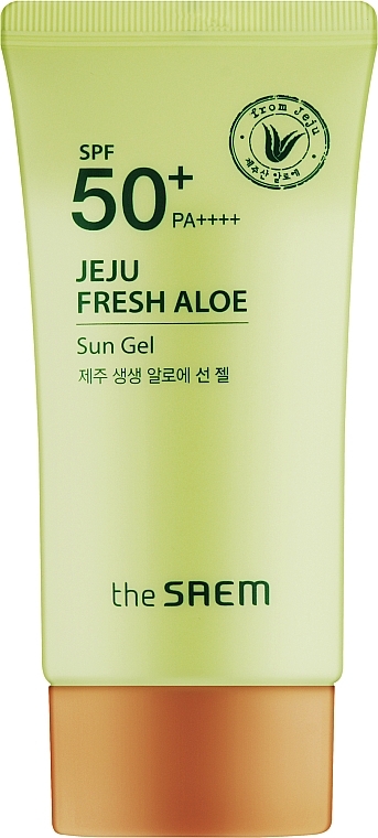 Creme-Gel mit Aloe SPF50+ - The Saem Jeju Fresh Aloe Sun Gel SPF50+ PA++++ — Bild N1