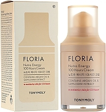 Düfte, Parfümerie und Kosmetik Feuchtigkeitsspendende Gesichtscreme mit Arganöl und Saflorextrakt - Tony Moly Floria Nutra Energy 100 Hours Cream