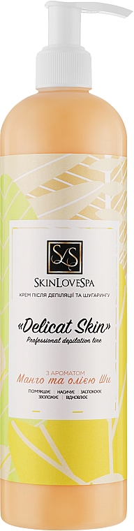 Creme nach Depilation und Shugaring mit Sheabutter und Mangogeschmack - SkinLoveSpa Delicat Skin — Bild N3