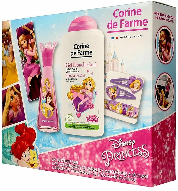 Corine de Farme Princess - Duftset (Eau de Toilette 30ml + Duschgel 250ml + Accessories)