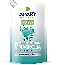 Düfte, Parfümerie und Kosmetik Flüssige Cremeseife "Japanische Kirsche und Magnolie" - Apart Natural Japanese Cherry & Magnolia Soap (Doypack)