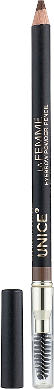 Puderstift für Augenbrauen - Unice La Femme Eyebrow Powder Pencil — Bild N1