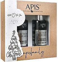 Set - APIS Professional Action For Men Gift Set (Hand- und Körpercreme/300 ml + Duschgel/300 ml) — Bild N1