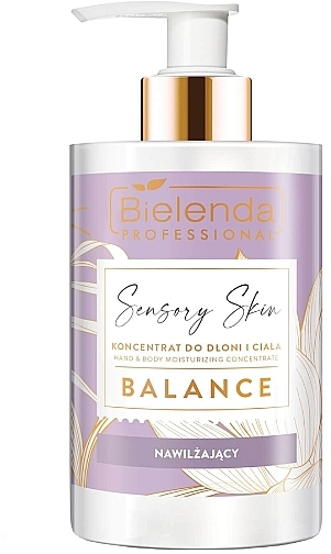 Ausgleichendes Feuchtigkeitskonzentrat für Hände und Körper  - Bielenda Professional Sensory Skin Balance Moisturising Hand And Body Concentrate  — Bild N1