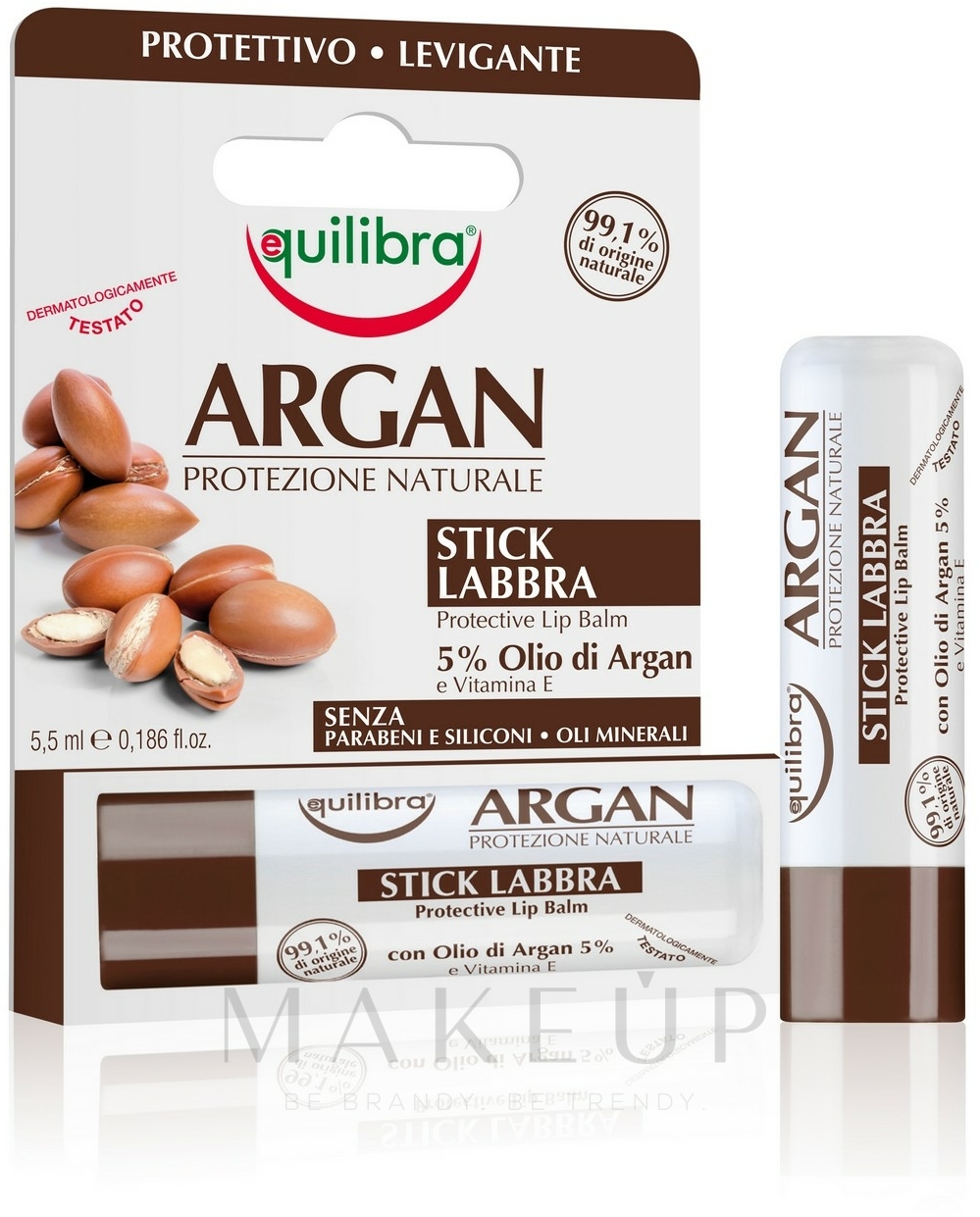 Lippenbalsam mit Arganöl - Equilibra Argan Protective Lip Balm — Bild 5.5 ml