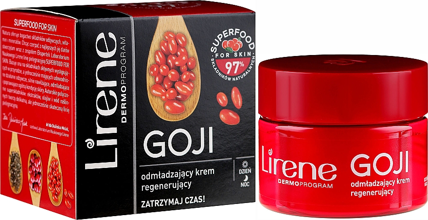 Regenerierende Anti-Aging Gesichtscreme mit Goji-Beerextrakt - Lirene Superfood For Skin — Bild N1