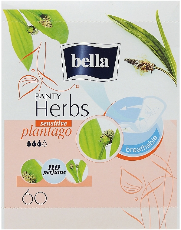 Slipeinlagen Panty Herbs Sensetive Plantago 60 St. - Bella — Bild N1