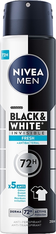 Deospray Antitranspirant - NIVEA Invisible For Black&White Fresh 48 hour