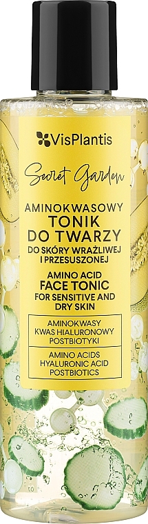 Tonic für trockene und empfindliche Haut - Vis Plantis Secret Garden Amino Acid Face Tonic — Bild N1