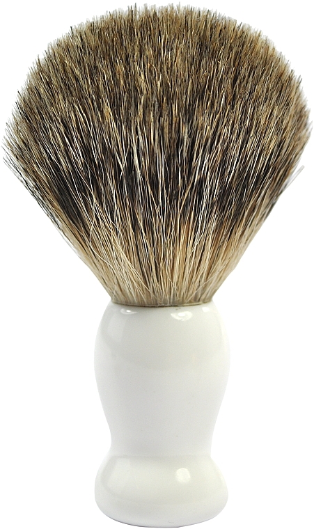 Rasierpinsel mit Dachshaar klein weiß - Golddachs Shaving Brush Finest Badger White Mini — Bild N1
