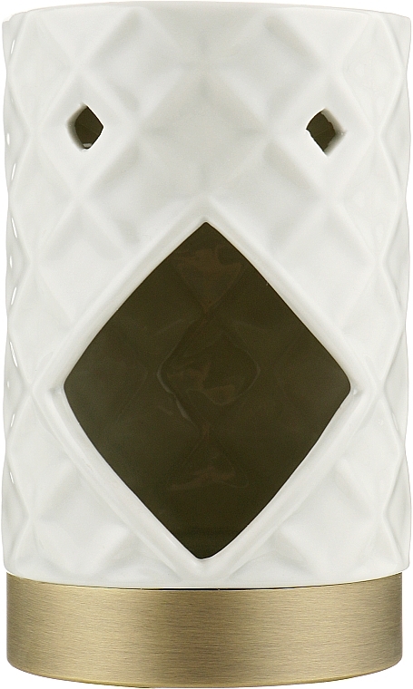 Aromalampe aus Keramik - Yankee Candle Langham Metallic Band Faceted Glass Ceramic Melt Warmer — Bild N1