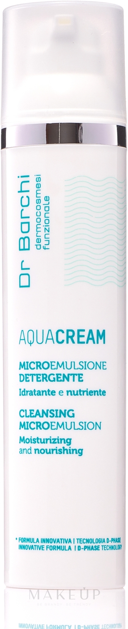 Reinigende Mikroemulsion für Gesicht, Hals und Dekolleté - Dr Barchi Aqua Cream Cleansing Microemulsion — Bild 100 ml