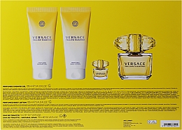 Versace Yellow Diamond - Duftset (Eau de Toilette 90ml + Eau de Toilette 5ml + Körperlotion 100ml + Duschgel 100ml) — Bild N7