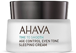 Düfte, Parfümerie und Kosmetik Ausgleichende Anti-Aging Nachtcreme - Ahava Age Control Even Tone Sleeping Cream 