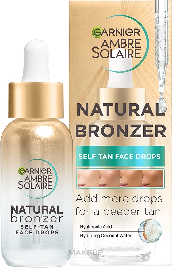 Selbstbräunende Gesichtstropfen - Garnier Ambre Solaire Natural Bronzer Self-Tan Face Drops — Bild 30 ml