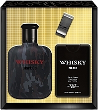 Düfte, Parfümerie und Kosmetik Evaflor Whisky Black Op - Duftset (Eau de Toilette /100 ml + Eau de Toilette /20 ml + Geldscheinklammer) 