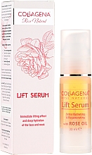Düfte, Parfümerie und Kosmetik Feuchtigkeitsspendendes Liftingserum für Gesicht und Hals mit Rosenöl - Collagena Rose Natural Lift Serum