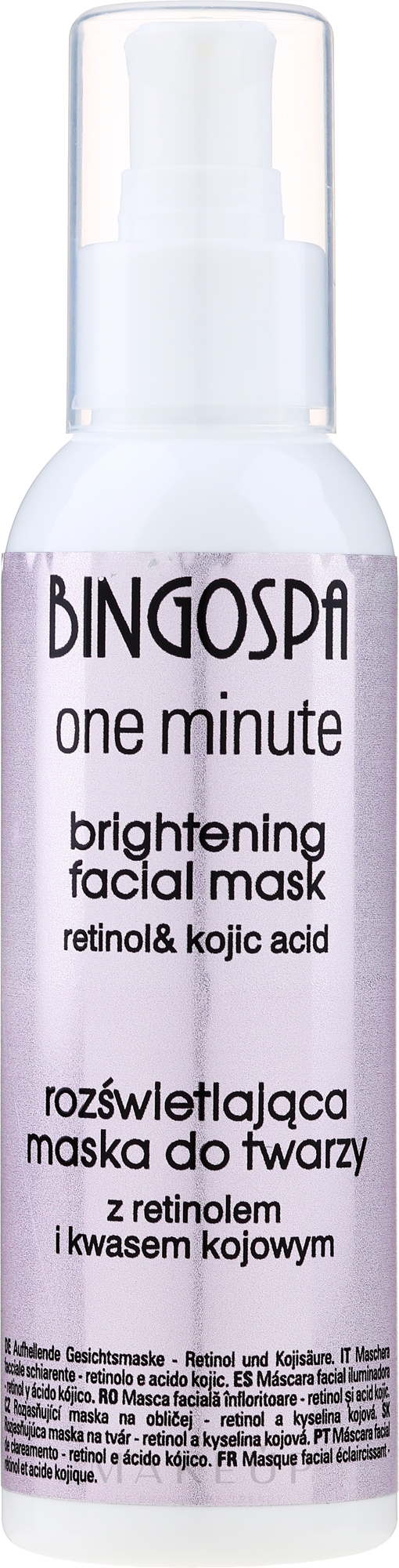 Aufhellende Maske für Gesicht, Hals und Dekolleté - BingoSpa Brightening Mask — Bild 135 g