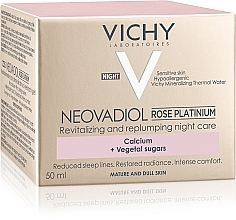 Revitalisierende und stärkende Rosé-Creme für reife Haut - Vichy Neovadiol Rose Platinum Night Cream — Foto N5