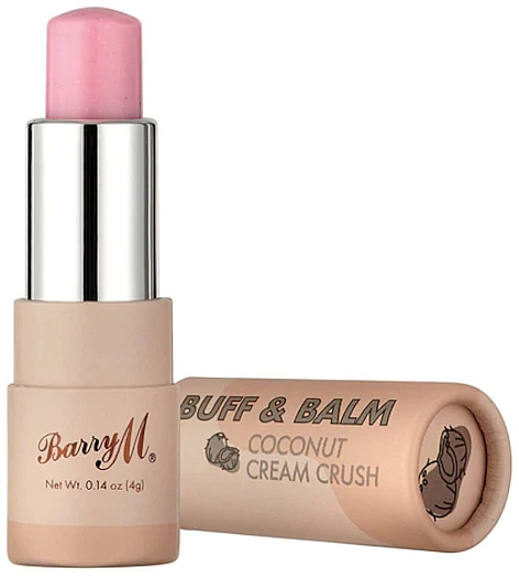 Peeling-Lippenbalsam mit Kokosnuss - Barry M Buff & Balm Coconut Cream Crush — Bild N2