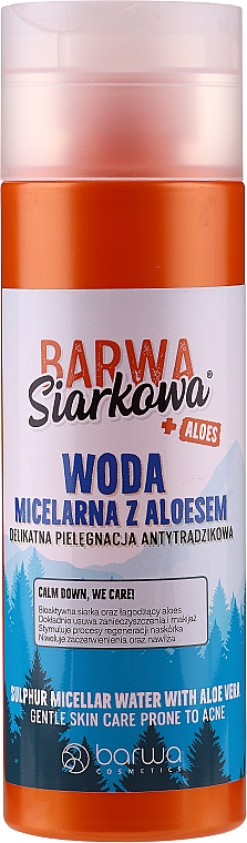 Mizellenwasser mit Aloe Vera - Barwa Siarkowa + Aloes Micellar Water — Bild N1