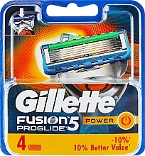 Düfte, Parfümerie und Kosmetik Ersatzklingen 4 St. - Gillette Fusion ProGlide Power