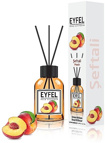 Aroma-Diffusor mit Duftstäbchen Pfirsich - Eyfel Perfume Reed Diffuser Peach — Bild N1