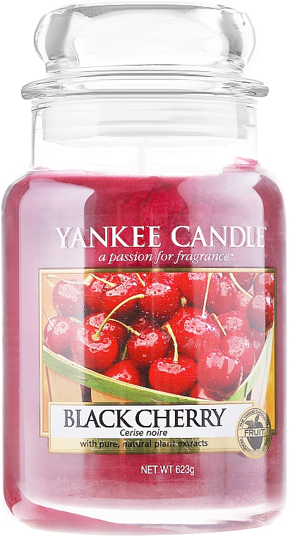 Duftkerze im Glas Black Cherry - Yankee Candle Black Cherry Jar — Bild N1