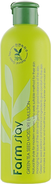 Feuchtigkeitsspendende Emulsion für das Gesicht mit grünem Teesamen - FarmStay Green Tea Seed Moisture Emulsion — Bild N1