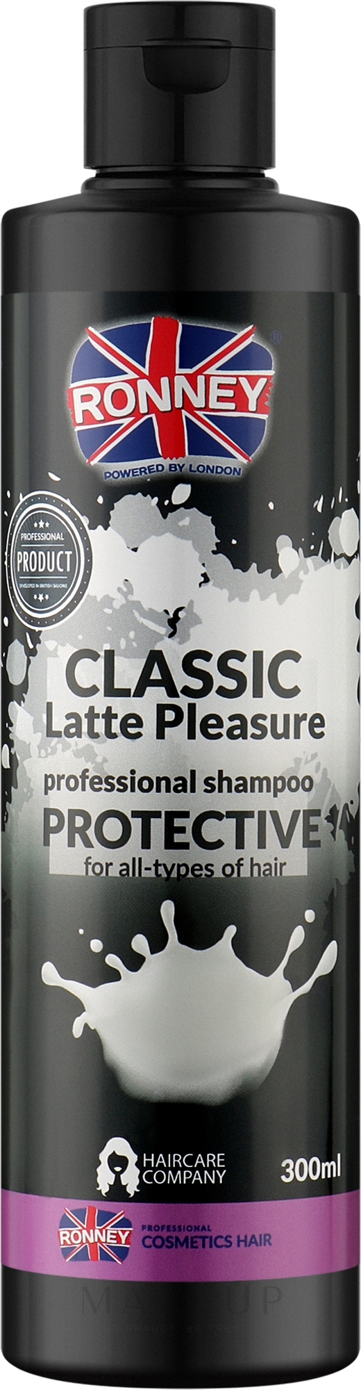 Schützendes Shampoo für alle Haartypen - Ronney Classic Latte Pleasure Protective Shampoo — Bild 300 ml