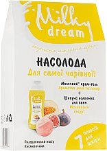 Düfte, Parfümerie und Kosmetik Körperpflegeset - Milky Dream (Duschcreme 300ml + Badebombe 80g)