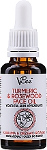 Düfte, Parfümerie und Kosmetik Gesichtsöl mit Kurkuma und Rosenkirschöl - VCee Turmeric & Rosewood Face Oil Youthful Skin Appearance
