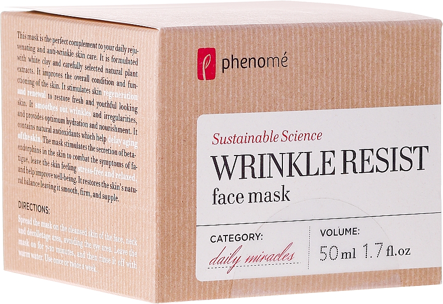Anti-Aging-Gesichtsmaske - Phenome Wrinkle Resist Face Mask — Bild N1