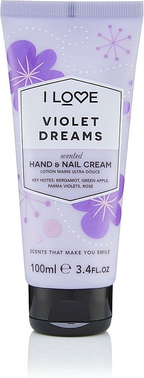 Hand- und Nagelcreme Violette Träume - I Love Violet Dreams Hand and Nail Cream  — Bild N1