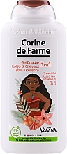 Düfte, Parfümerie und Kosmetik 3in1 Shampoo, Duschgel und Badeschaum für Kinder Vaiana - Corine de Farme Vaiana Shower Gel 3 in 1