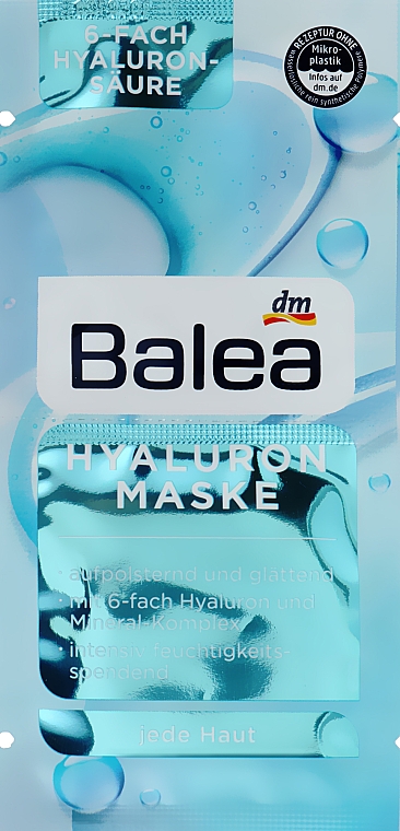 Gesichtsmaske mit Hyaluronsäure - Balea — Bild N2