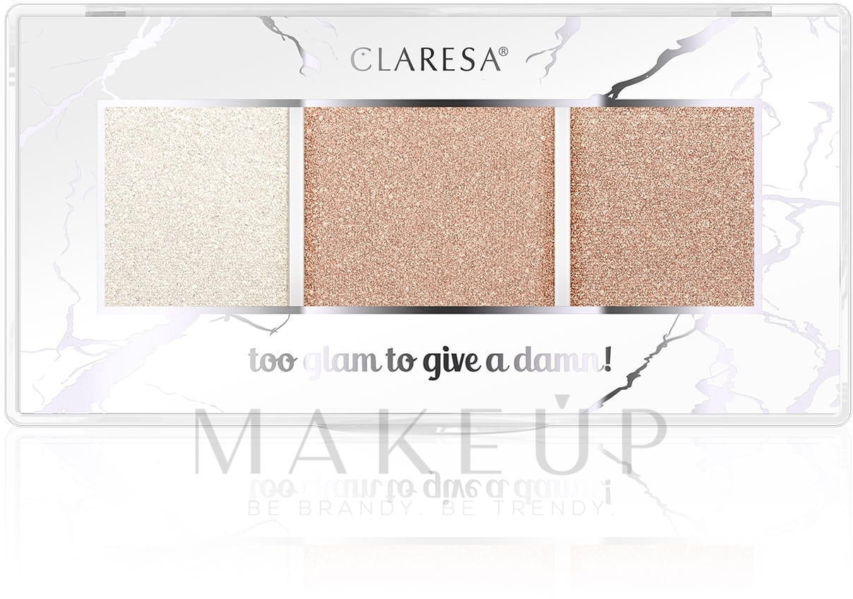 Highlighter-Palette für das Gesicht - Claresa Too Glam To Give A Damn Highlighter Palette — Bild 11 - Rosy Glow