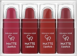 Lippenstift-Set - Golden Rose Matte Lipstick NR3 — Bild N1