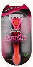 Rasiermaschine + 1 austauschbare Klinge - Wilkinson Sword Quattro For Women Beauty Edition — Bild N1