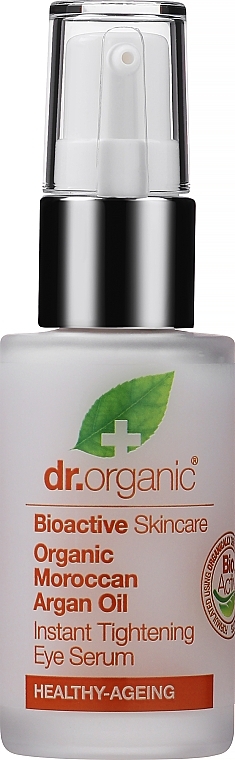 Augenserum mit marokkanischem Arganöl - Dr. Organic Bioactive Skincare Moroccan Argan Oil Tightening Eye Serum — Bild N1