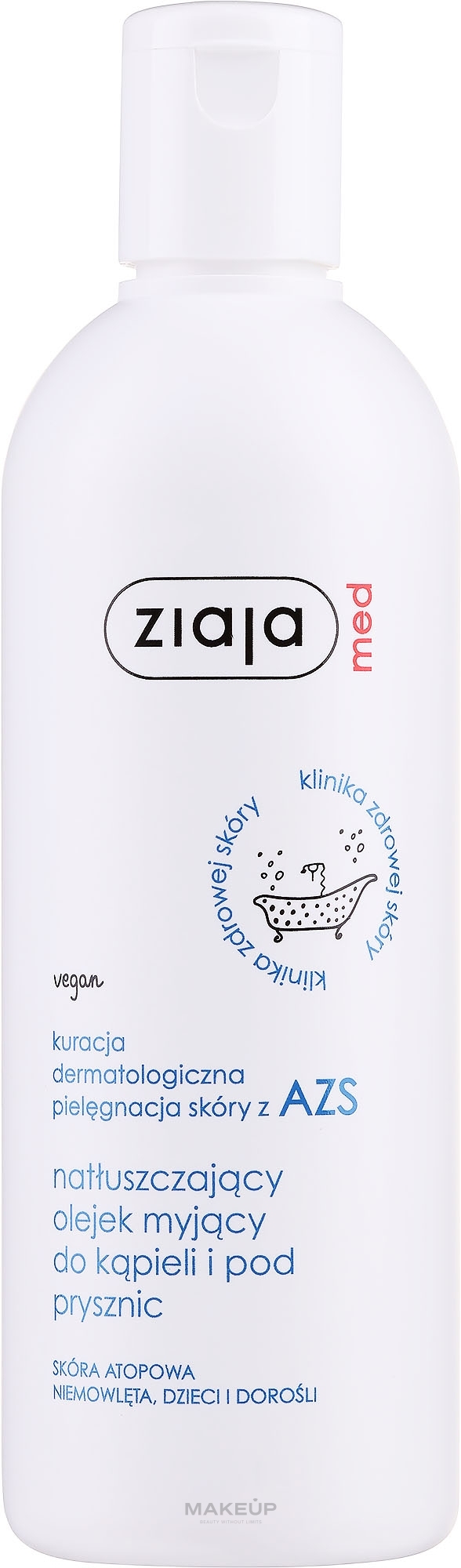 Bade- und Duschöl für atopische Haut - Ziaja Med Atopic Dermatitis Care — Bild 270 ml