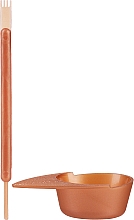 Düfte, Parfümerie und Kosmetik Augenbrauen- und Wimpernset - RefectoCil Application Set Mini Rose Gold (plastic bowl/1pc + stick applicator/1pc)