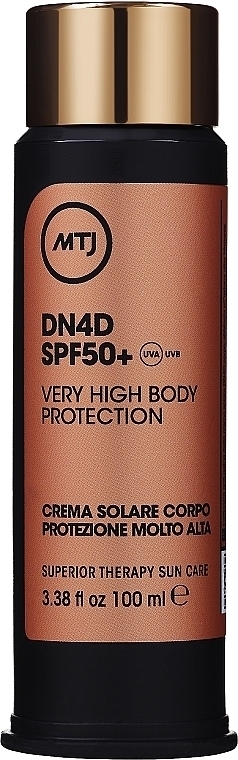 Sonnenschutzcreme für den Körper SPF50+ - MTJ Cosmetics Superior Therapy Sun Care DN4D SPF50+ Very High Body Protection — Bild 100 ml